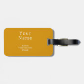 Étiquette À Bagage Arc en ciel et Faux Parties scintillant Unicorn (Dos horizontal)