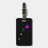 Étiquette À Bagage Arc-en-ciel hawaïen (Devant Vertical)