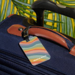 Étiquette À Bagage Arc-en-ciel muet simples bandes colorées<br><div class="desc">Ajoutez un peu de flair à vos bagages avec ce joli motif. Pris à la main par moi, pour toi ! Consultez ma boutique pour plus de couleurs et de motifs, plus des accessoires assortis comme cartes de voeux, tongs, serviettes de cuisine, coussins, tasses et rideaux de douche. Vous pouvez...</div>