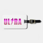 Étiquette À Bagage Arc-en-ciel rose pourpre ultra-courant (Devant horizontal)