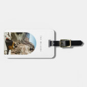 Étiquette À Bagage Arche photo moderne (Devant horizontal)