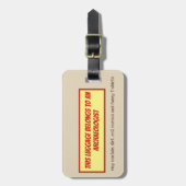 Étiquette À Bagage Archéologue de déplacement drôle (Devant Vertical)