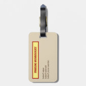 Étiquette À Bagage Archéologue de déplacement drôle (Dos Vertical)