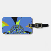 Étiquette À Bagage Arches cool avec sphères fractales Art Design (Devant horizontal)