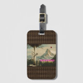 Étiquette À Bagage Architecte de votre destination Collage surréalist (Devant Vertical)