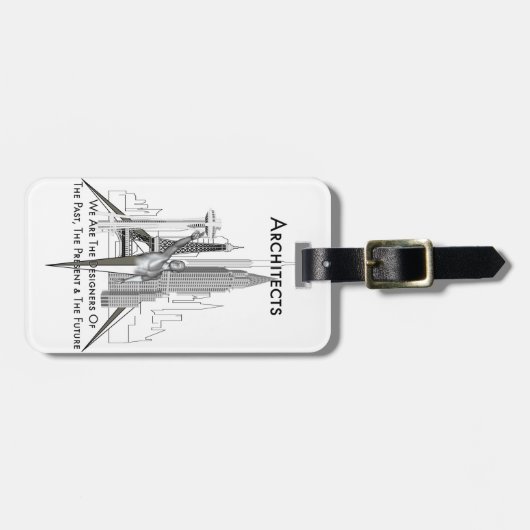 Étiquette À Bagage Architectes (Devant horizontal)