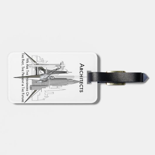 Étiquette À Bagage Architectes (Dos horizontal)