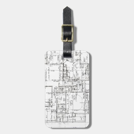 Étiquette À Bagage Architectes tout ! (Devant Vertical)