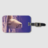 Étiquette À Bagage Arctic Fox Winter Snow Landscape (Devant Horizontal)