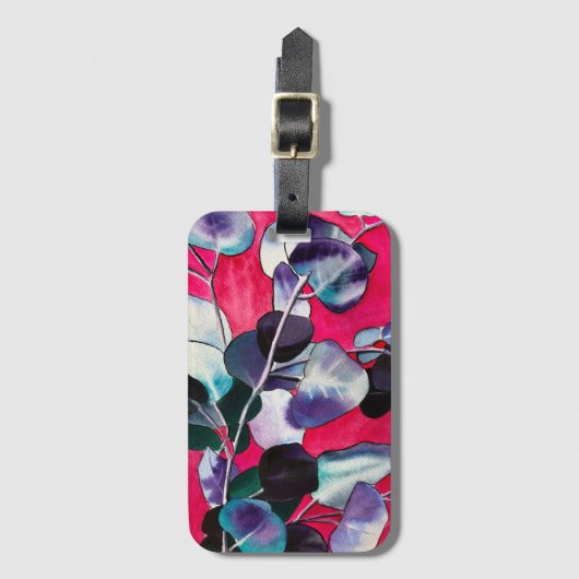 Étiquette À Bagage Ardoise feuille gomme (Devant Vertical)