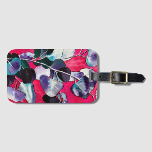 Étiquette À Bagage Ardoise feuille gomme (Devant Horizontal)