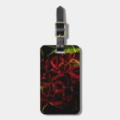 Étiquette À Bagage Arêtes Frayées, Coeur Fort : Amour Indestructible (Devant Vertical)