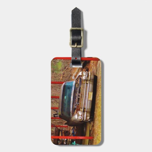 Étiquette À Bagage Argent 1963 Sadan Deville (Devant Vertical)