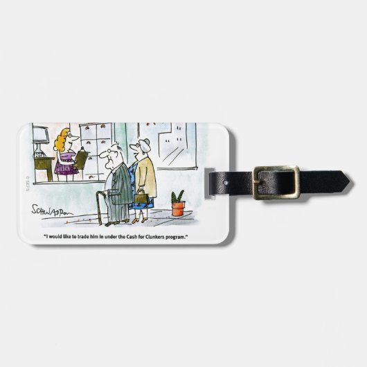 Étiquette À Bagage Argent liquide pour des tas de ferraille (Devant horizontal)