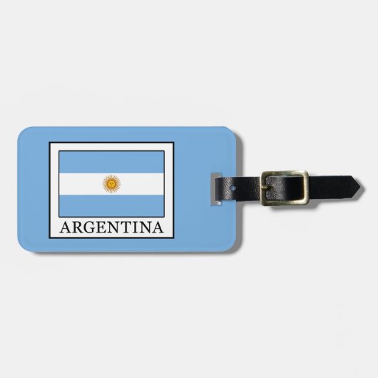 Étiquette À Bagage Argentine (Devant horizontal)
