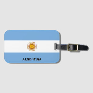 Étiquette À Bagage Argentine Nationale Drapeau Patriotique