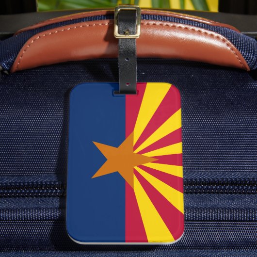 Étiquette À Bagage Arizona Drapeau & États-Unis, États-Unis /Fans de (Insitu Rectoal 2)