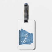 Étiquette À Bagage Arkansas Accueil Grain de bois (Dos Vertical)