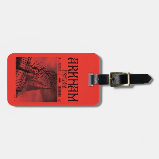 Étiquette À Bagage Arkham Asylum : Restreint (Devant horizontal)