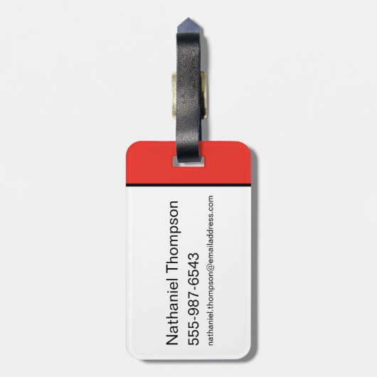 Étiquette À Bagage Arkham Asylum : Restreint (Dos Vertical)