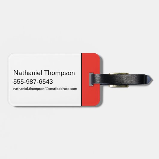 Étiquette À Bagage Arkham Asylum : Restreint (Dos horizontal)