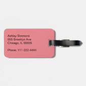 Étiquette À Bagage Arme de palmier Sunset Beach à distance (Dos horizontal)