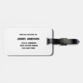 Étiquette À Bagage Arme de style militaire Camouflage GI Fusil Cool N (Dos horizontal)