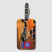 Étiquette À Bagage Armée 82e division aéroportée de l'ABN DIV vétéran (Devant Vertical)