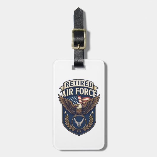 Étiquette À Bagage Armée de l'Air (USAF) (Devant Vertical)