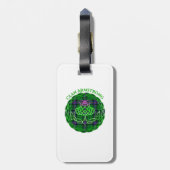 Étiquette À Bagage Armstrong Scottish Tartan Celtic Thistle (Dos Vertical)