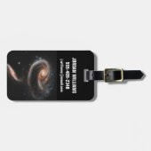 Étiquette À Bagage Arp 273 Galaxies Interagissant En Andromède. (Devant horizontal)