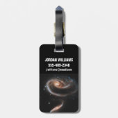 Étiquette À Bagage Arp 273 Galaxies Interagissant En Andromède. (Dos Vertical)