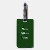 Étiquette À Bagage Arrêt d'autobus à Noël (Dos Vertical)