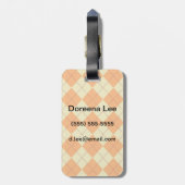 Étiquette À Bagage Arrière - plan (Dos Vertical)