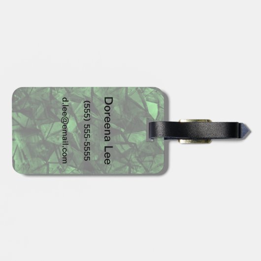 Étiquette À Bagage Arrière-plan 5 (Dos horizontal)