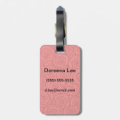 Étiquette À Bagage Arrière - plan Abstrait des Roses rouges (Dos Vertical)