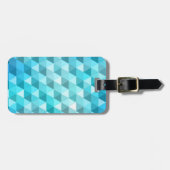 Étiquette À Bagage Arrière - plan abstrait fait en motif de mosaïque (Devant horizontal)