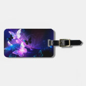 Étiquette À Bagage Arrière - plan avec papillons de nuit (Devant horizontal)