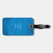 Étiquette À Bagage Arrière - plan Blue Lyre (Dos horizontal)