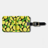 Étiquette À Bagage Arrière - plan citron (Devant horizontal)