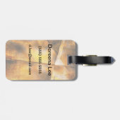 Étiquette À Bagage arrière - plan coloré abstrait d'art (Dos horizontal)