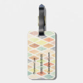 Étiquette À Bagage Arrière - plan d'aquarelle (Dos Vertical)