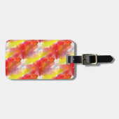 Étiquette À Bagage Arrière - plan d'aquarelle de texture de (Devant horizontal)