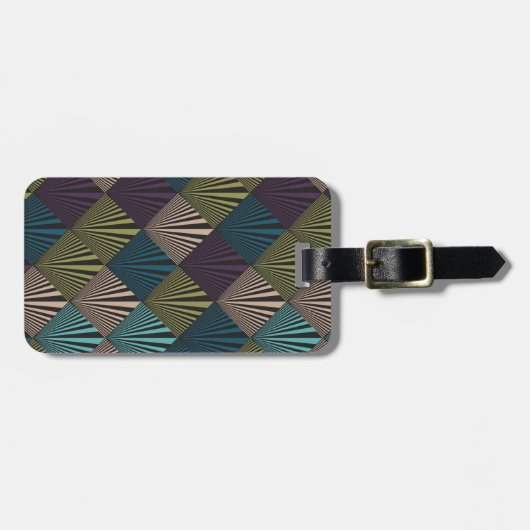 Étiquette À Bagage arrière - plan d'art pop (Devant horizontal)