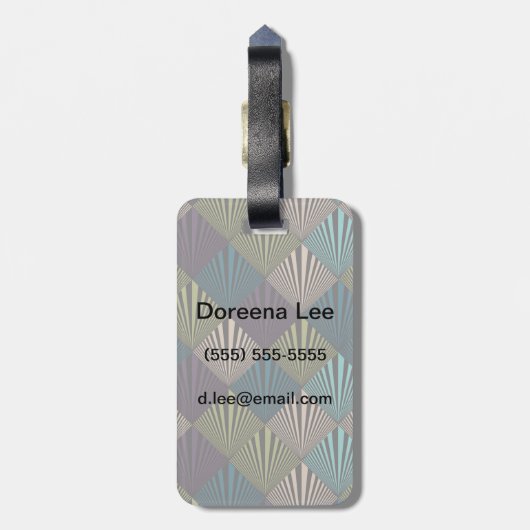 Étiquette À Bagage arrière - plan d'art pop (Dos Vertical)