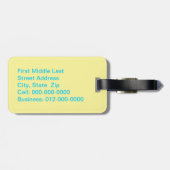 Étiquette À Bagage Arrière - plan de boîtes de mini-Pastel (Dos horizontal)