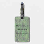 Étiquette À Bagage arrière - plan de carte de circuit (Dos Vertical)