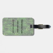 Étiquette À Bagage arrière - plan de carte de circuit (Dos horizontal)