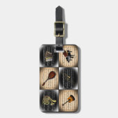 Étiquette À Bagage Arrière - plan de musique de feuille de ~ de 15 (Devant Vertical)