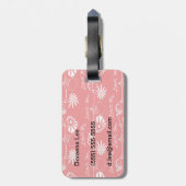 Étiquette À Bagage Arrière - plan de Saint Valentin (Dos Vertical)